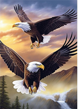 Aigle Diy Kits Acrylique Peinture Par Numéro Pour Adulte Enfant MJ2296