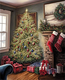 Noël Diy Kits Peintures Par Numéros MJ2397