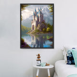 Château Diy Kits Acrylique Peinture Par Numéros Pour Adulte Enfant MJ8372