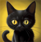 Chat Diy Kits Acrylique Peinture Par Numéros Pour Adulte Enfant MJ1009