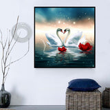 Cygne Diy Kits Acrylique Peintures Par Numéros Pour Adulte Enfant MJ9866