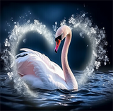 Cygne Diy Kits Acrylique Peintures Par Numéros Pour Adulte Enfant MJ9868