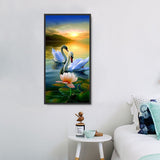 Cygne Diy Kits Acrylique Peintures Par Numéros Pour Adulte Enfant MJ9874