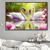 Cygne Diy Kits Acrylique Peinture Par Numéros Pour Adulte Enfant MJ9896