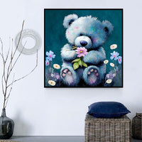 Ours Diy Kits Acrylique Peintures Par Numéros Pour Adulte Enfant MJ2176