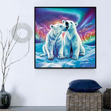 Ours Diy Kits Acrylique Peintures Par Numéros Pour Adulte Enfant MJ2179