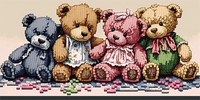 Ours Diy Kits Acrylique Peintures Par Numéros Pour Adulte Enfant MJ2180