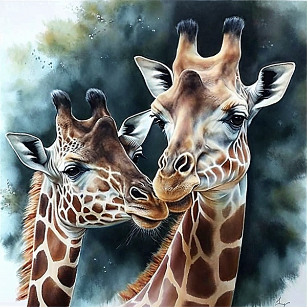 Girafe Diy Kits Peintures Par Numéros MJ2212