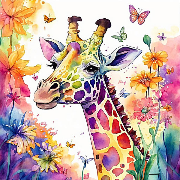 Girafe Diy Kits Peintures Par Numéros MJ2216