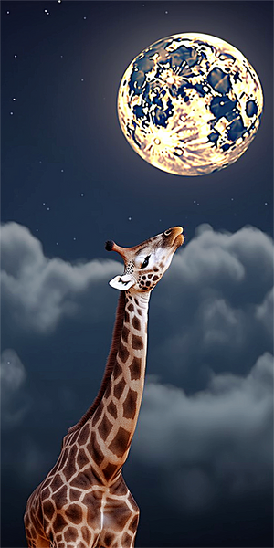 Girafe Diy Kits Acrylique Peintures Par Numéros Pour Adulte Enfant MJ2223
