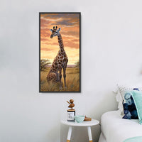 Girafe Diy Kits Acrylique Peintures Par Numéros Pour Adulte Enfant MJ2225