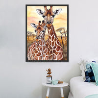 Girafe Diy Kits Acrylique Peintures Par Numéros Pour Adulte Enfant MJ2231