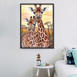 Girafe Diy Kits Acrylique Peintures Par Numéros Pour Adulte Enfant MJ2231