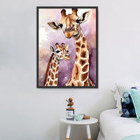 Girafe Diy Kits Acrylique Peintures Par Numéros Pour Adulte Enfant MJ2232