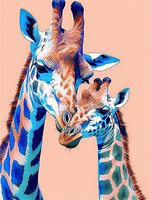 Girafe Diy Kits Acrylique Peintures Par Numéros Pour Adulte Enfant MJ2233