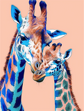 Girafe Diy Kits Acrylique Peintures Par Numéros Pour Adulte Enfant MJ2233