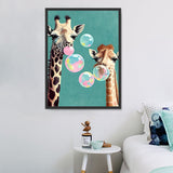 Girafe Diy Kits Acrylique Peintures Par Numéros Pour Adulte Enfant MJ2235