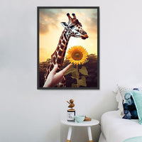 Girafe Diy Kits Acrylique Peintures Par Numéros Pour Adulte Enfant MJ2236