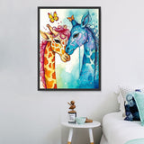 Girafe Diy Kits Acrylique Peintures Par Numéros Pour Adulte Enfant MJ2239