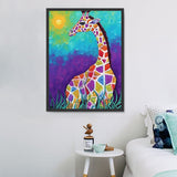 Girafe Diy Kits Acrylique Peintures Par Numéros Pour Adulte Enfant MJ2243