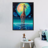 Girafe Diy Kits Acrylique Peintures Par Numéros Pour Adulte Enfant MJ2245