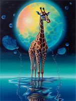 Girafe Diy Kits Acrylique Peintures Par Numéros Pour Adulte Enfant MJ2245