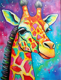 Girafe Diy Kits Acrylique Peintures Par Numéros Pour Adulte Enfant MJ2247