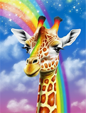 Girafe Diy Kits Acrylique Peintures Par Numéros Pour Adulte Enfant MJ2248