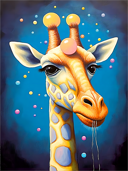 Girafe Diy Kits Acrylique Peintures Par Numéros Pour Adulte Enfant MJ2250