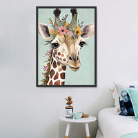 Girafe Diy Kits Acrylique Peintures Par Numéros Pour Adulte Enfant MJ2252