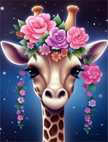 Girafe Diy Kits Acrylique Peintures Par Numéros Pour Adulte Enfant MJ2253