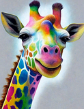 Girafe Diy Kits Acrylique Peintures Par Numéros Pour Adulte Enfant MJ2255