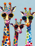 Girafe Diy Kits Acrylique Peintures Par Numéros Pour Adulte Enfant MJ2256
