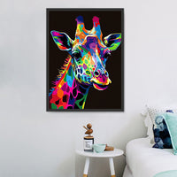 Girafe Diy Kits Acrylique Peintures Par Numéros Pour Adulte Enfant MJ2259