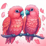 Perroquet Diy Kits Peintures Par Numéros MJ2305