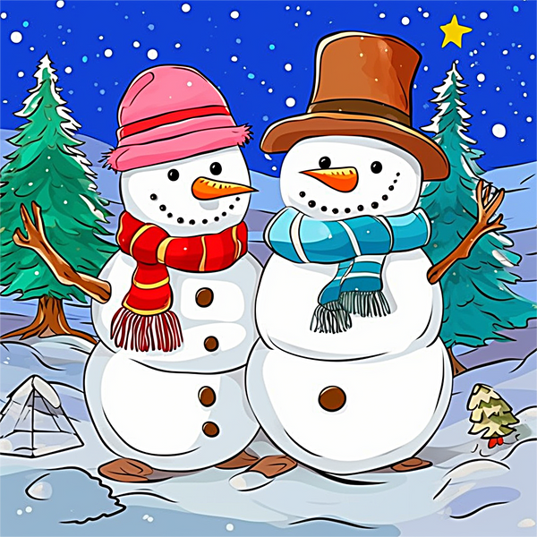 Noël Diy Kits Peintures Par Numéros MJ2383
