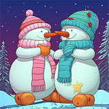 Noël Diy Kits Peintures Par Numéros MJ2384