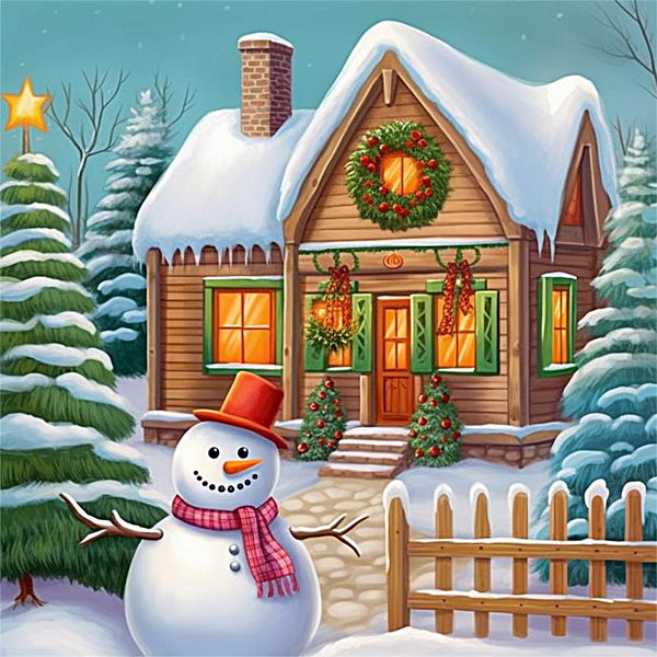 Noël Diy Kits Peintures Par Numéros MJ2390