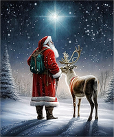 Noël Diy Kits Peintures Par Numéros MJ2398
