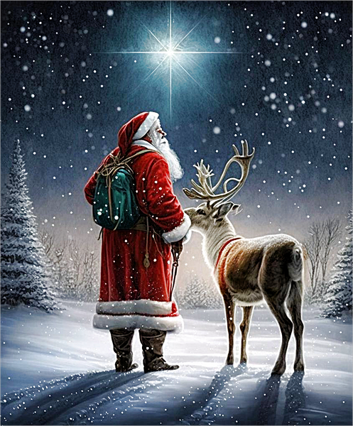 Noël Diy Kits Peintures Par Numéros MJ2398