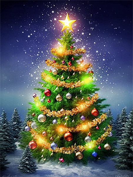 Noël Diy Kits Peintures Par Numéros MJ2399