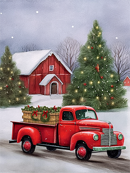 Noël Diy Kits Peintures Par Numéros MJ2408