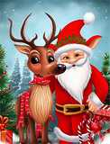 Noël Diy Kits Peintures Par Numéros MJ2409