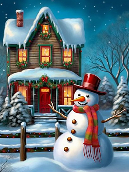 Noël Diy Kits Peintures Par Numéros MJ2414