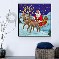 Noël Diy Kits Peintures Par Numéros MJ2424