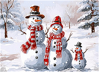 Noël Diy Kits Peintures Par Numéros MJ2425