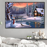 Noël Diy Kits Peintures Par Numéros MJ2431