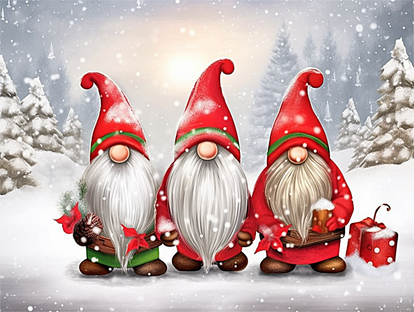 Noël Diy Kits Peintures Par Numéros MJ2434