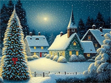 Noël Diy Kits Peintures Par Numéros MJ2435