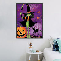 Halloween Diy Kits Acrylique Peintures Par Numéros Pour Adulte Enfant MJ2445